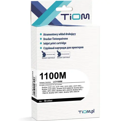 Tusz Tiom do Brother LC1100M | DCP145/165C/185C/MFC250C I magenta-3753178