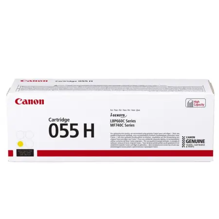 Toner żółty Canon 055H do Canon LBP-660, LBP-662, LBP-663, LBP-664, MF-740, MF-741, MF-742, MF-743, MF-744, MF-745, MF-7